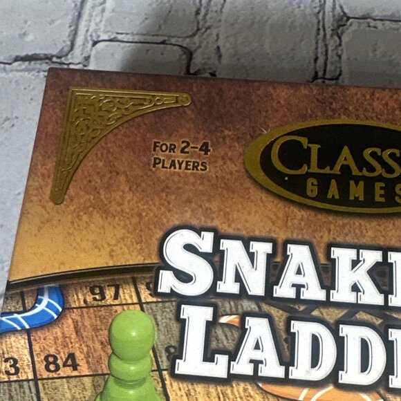 Snakes and Ladders Classic Game Board Multiplayer Family Fun - Picture 3 of 10